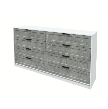 Kомод Тренд КТ-К197 (Белый ЛДСП/ Керамика ЛМДФ) Ш1965 В1020 Г451